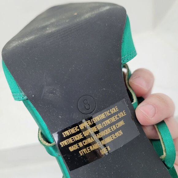 Revamped Green Party High Heels Shoes Size: 8 US - Picture 6 of 8